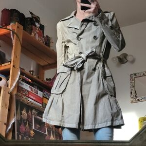 Einstein Vintage 90s cotton trench coat - size medium